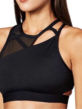 Nike Rebel Slash Sports Bra Small Black